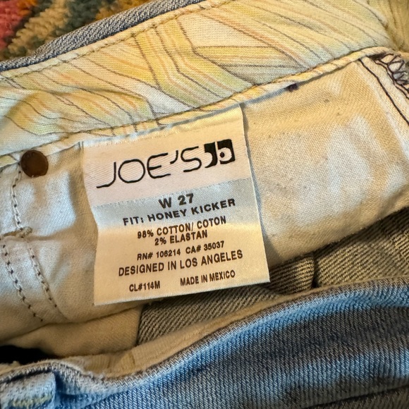 Joe’s Jeans 27 Honey Kicker Light Washed Capri - Picture 4 of 8